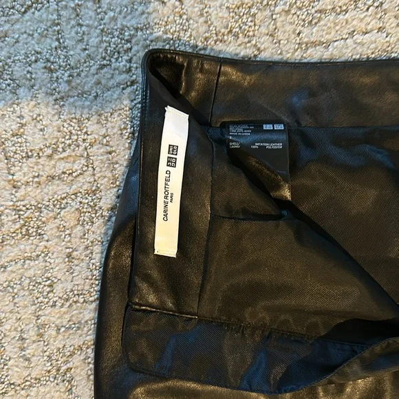 Carine Roitfeld for Uniqlo Faux Leather Pencil skirt studs at the bottom size 2 - Picture 7 of 15